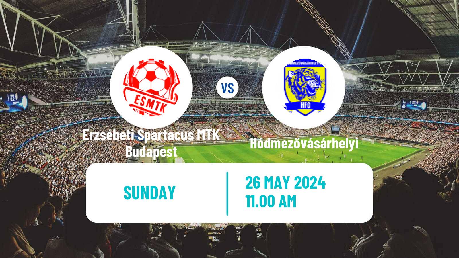 Soccer Hungarian NB III Southeast Erzsébeti Spartacus MTK Budapest - Hódmezővásárhelyi