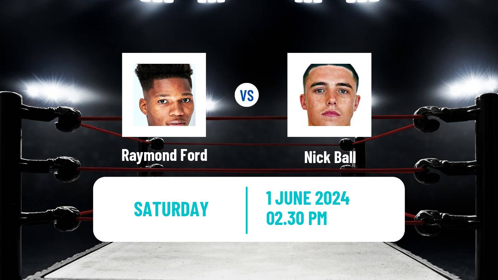 Boxing Featherweight WBA Title Men Raymond Ford - Nick Ball