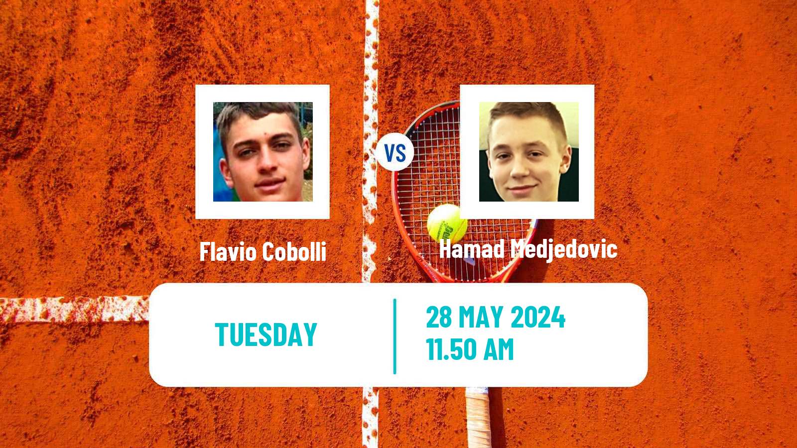 Tennis ATP Roland Garros Flavio Cobolli - Hamad Medjedovic