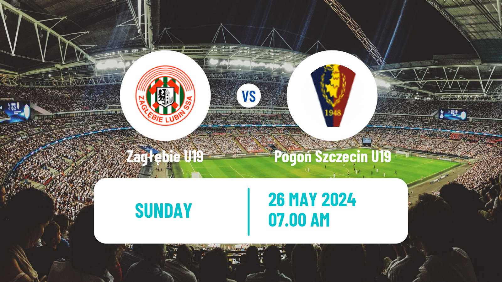 Soccer Polish Central Youth League Zagłębie U19 - Pogoń Szczecin U19