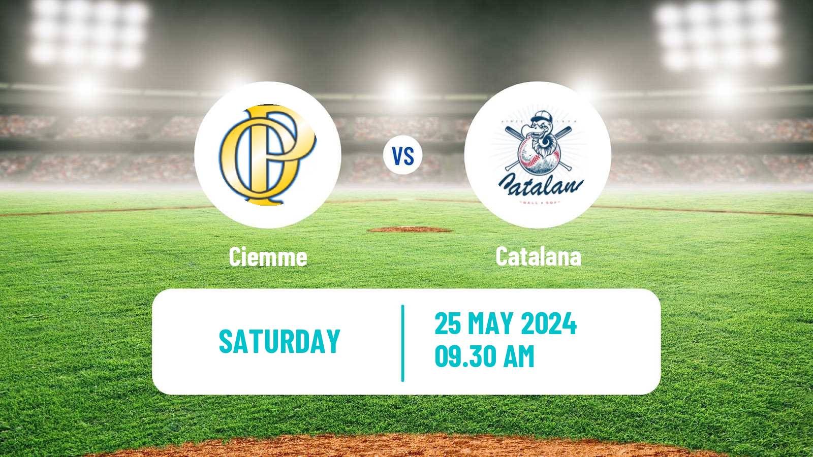 Baseball Italian Serie A1 Baseball Ciemme - Catalana