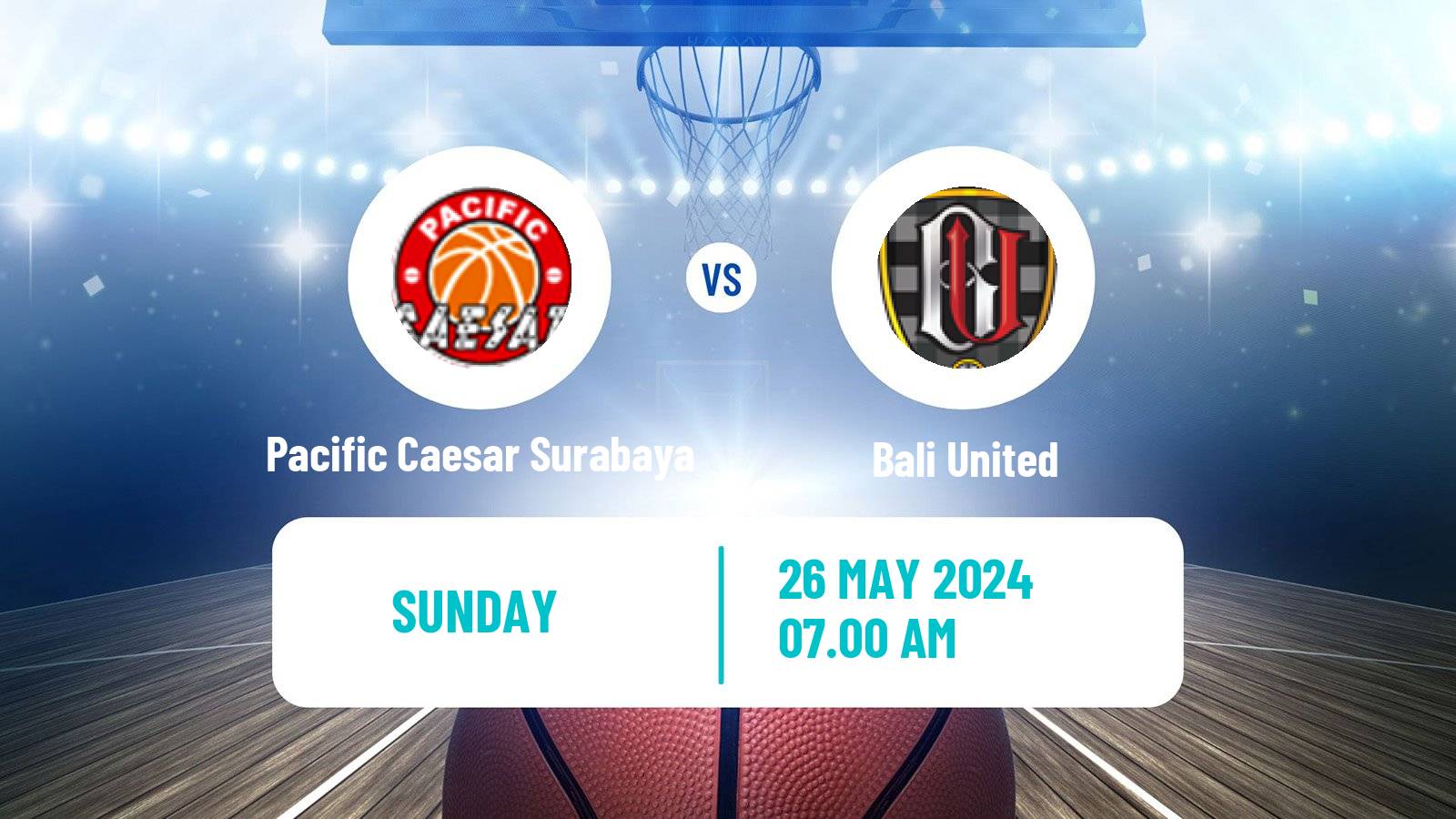Basketball Indonesian IBL Pacific Caesar Surabaya - Bali United