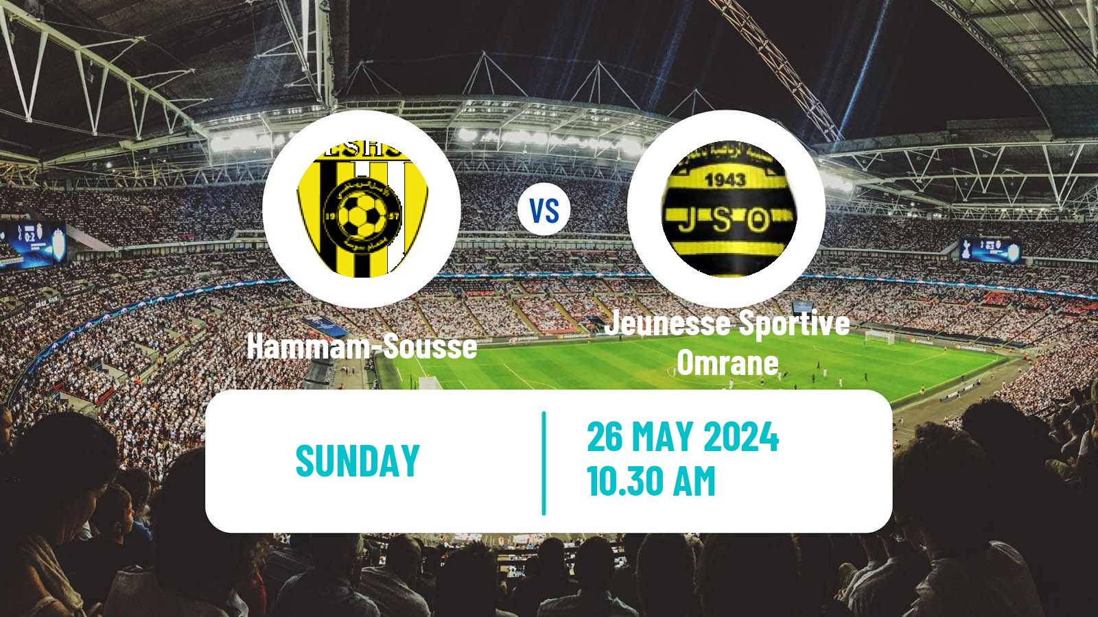Soccer Tunisian Ligue 2 Hammam-Sousse - Jeunesse Sportive Omrane