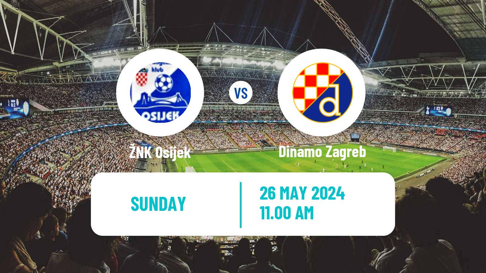 Soccer Croatian 1 HNL Women Osijek - Dinamo Zagreb