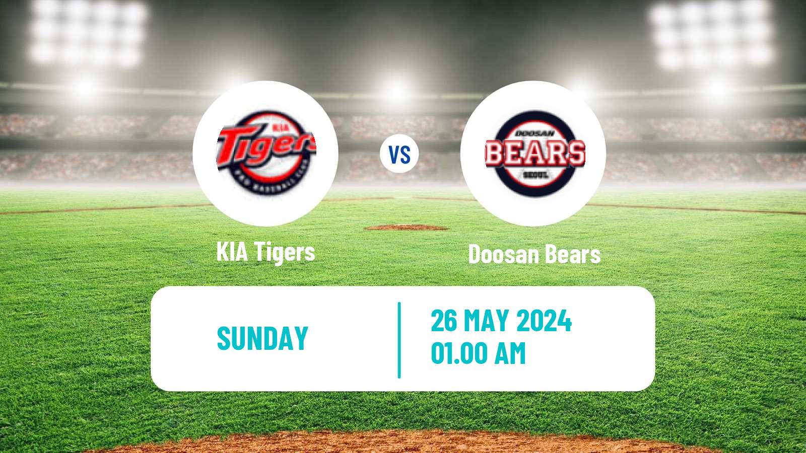 Baseball KBO KIA Tigers - Doosan Bears
