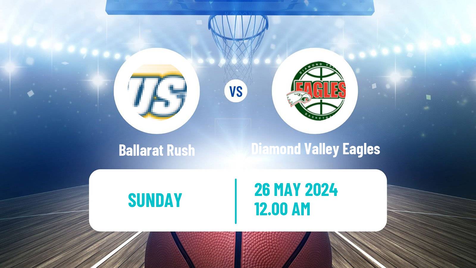 Basketball Australian NBL1 South Ballarat Rush - Diamond Valley Eagles