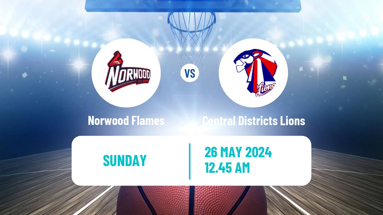 Basketball Australian NBL1 Central Norwood Flames - Central Districts Lions