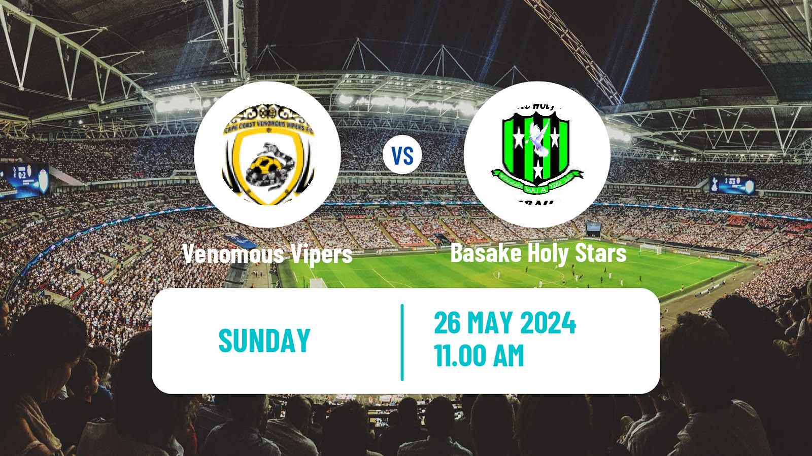 Soccer Ghanaian Division One League Venomous Vipers - Basake Holy Stars