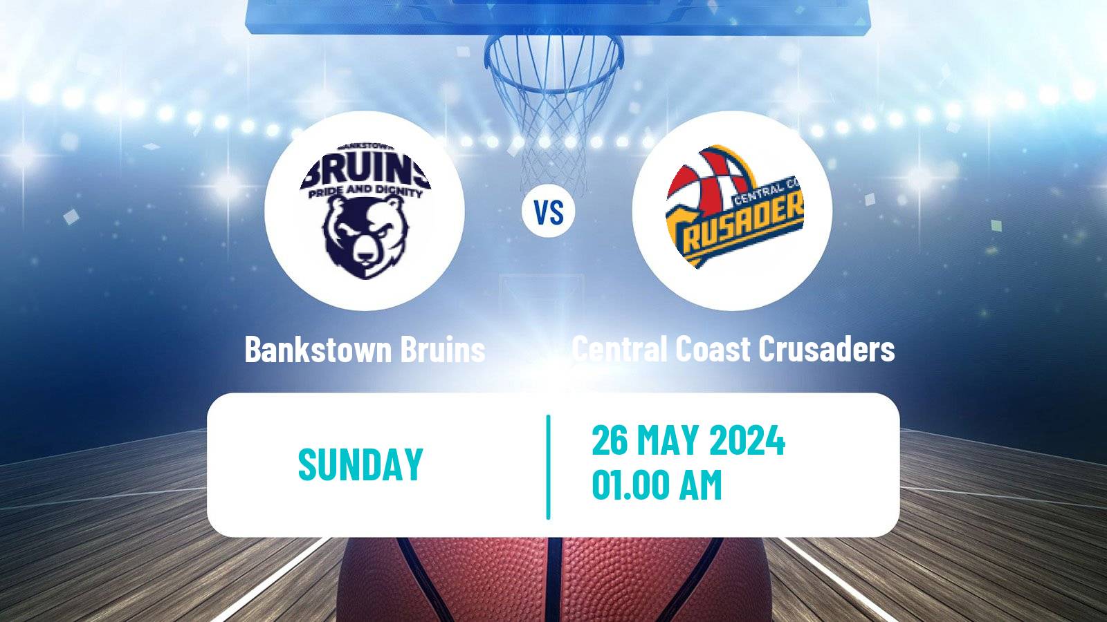 Basketball Australian NBL1 East Bankstown Bruins - Central Coast Crusaders
