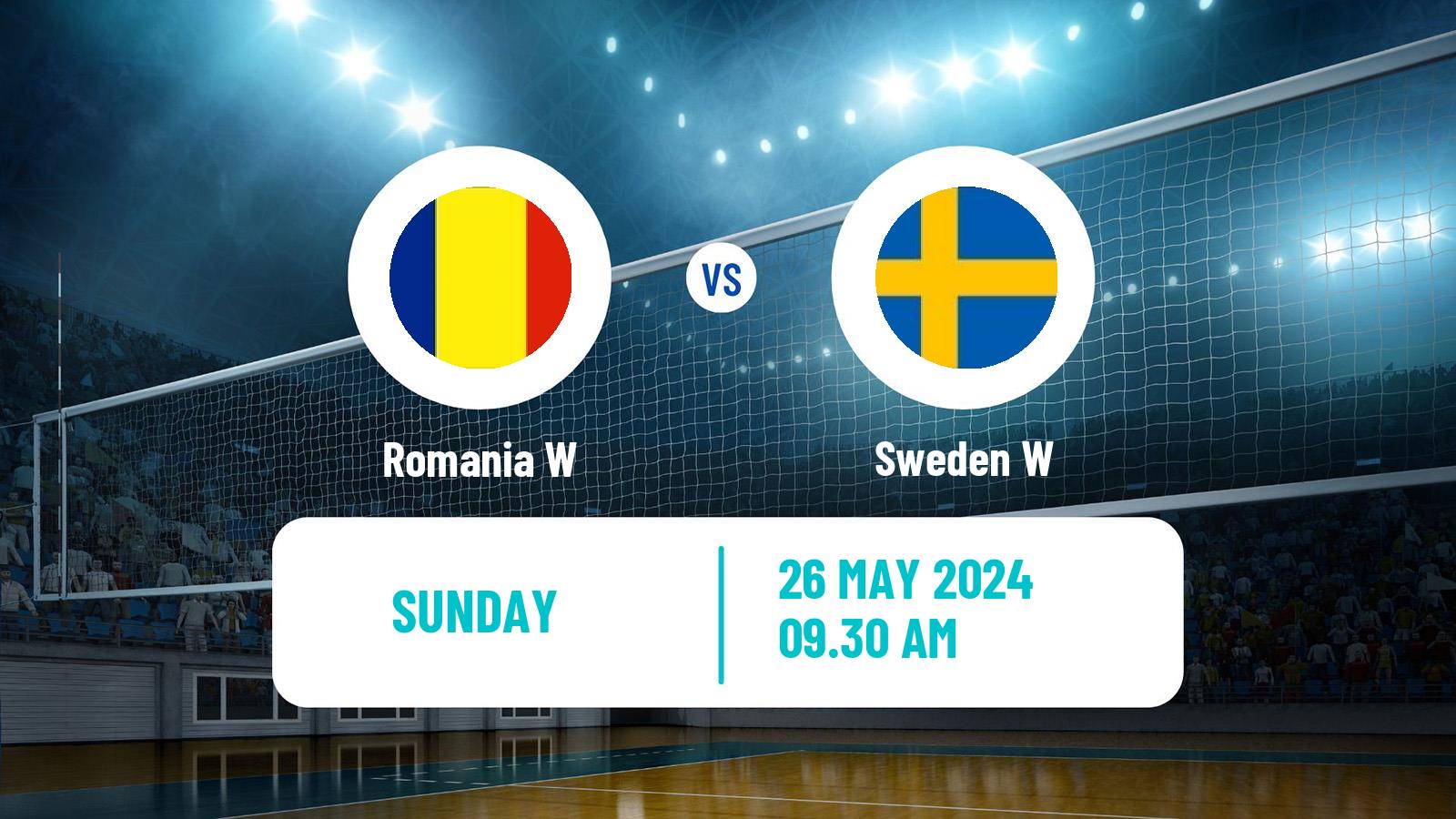 Volleyball Golden European League Volleyball Women Romania W - Sweden W