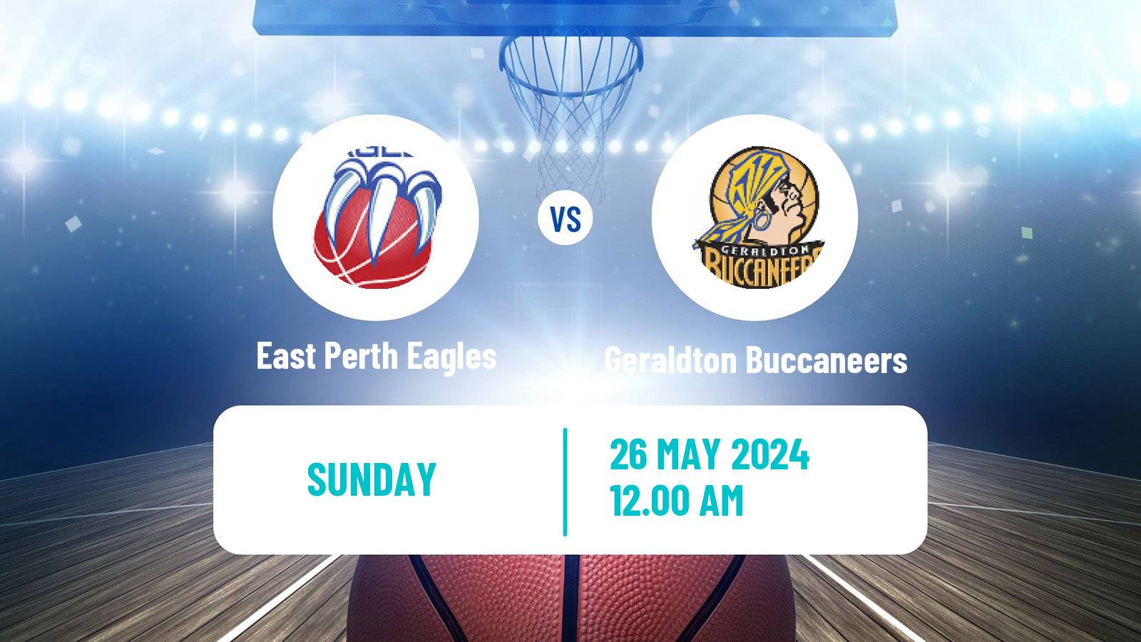 Basketball Australian NBL1 West East Perth Eagles - Geraldton Buccaneers