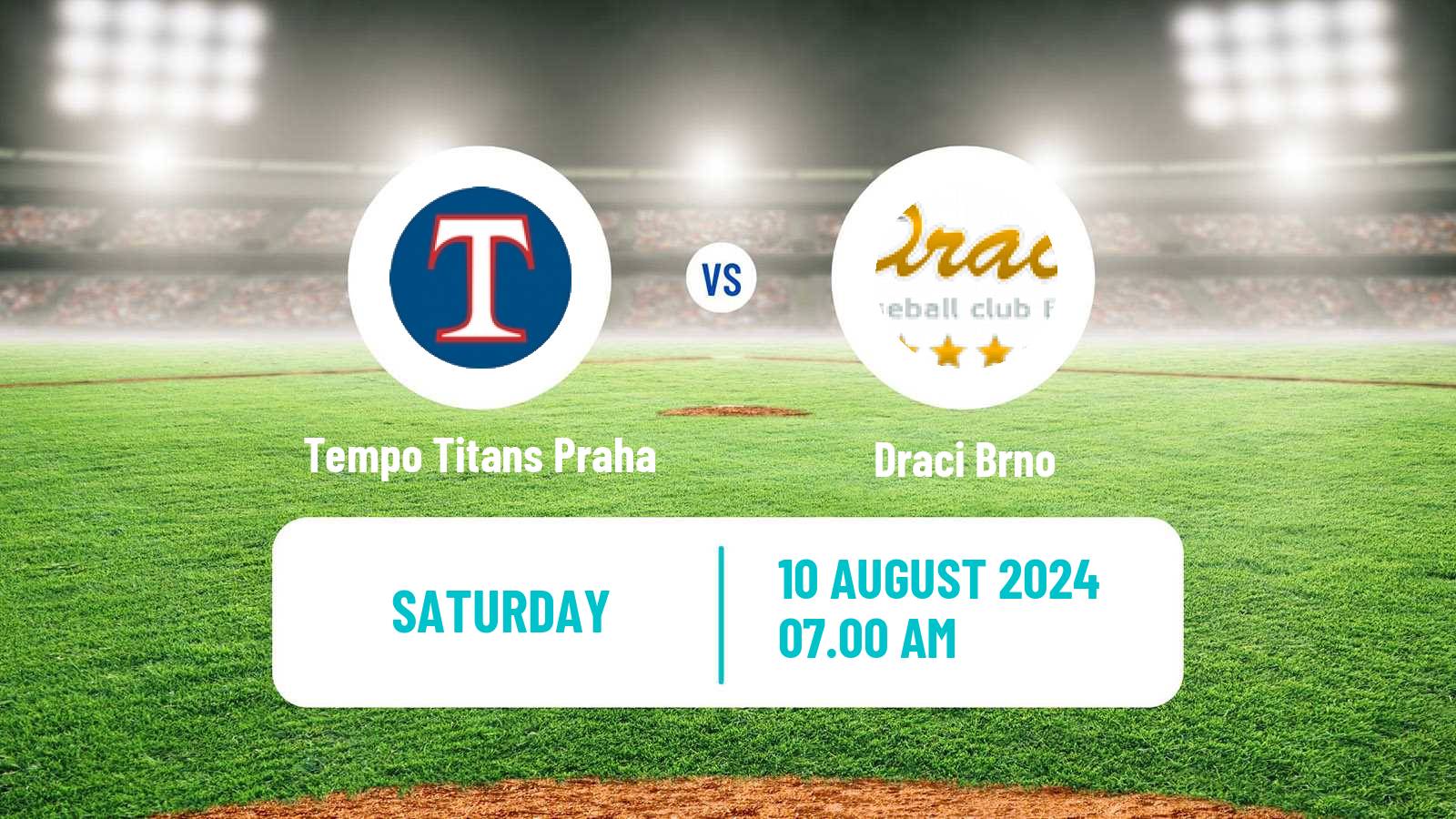 Baseball Czech Extraliga Baseball Tempo Titans Praha - Draci Brno