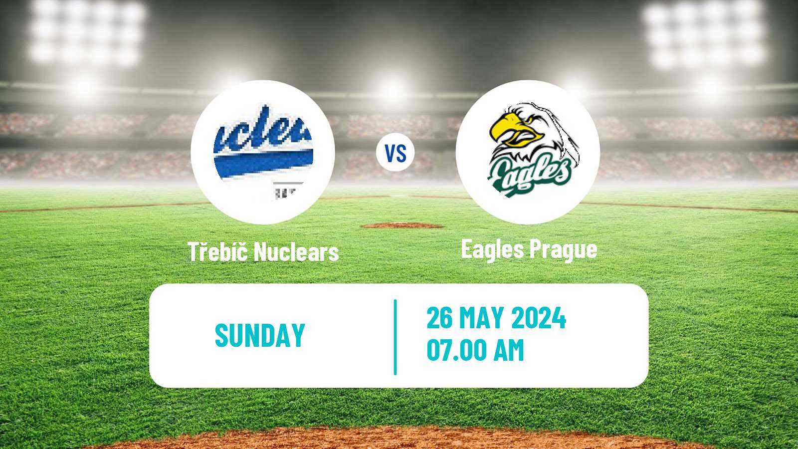 Baseball Czech Extraliga Baseball Třebíč Nuclears - Eagles Prague