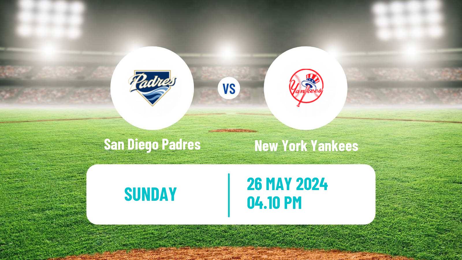 Baseball MLB San Diego Padres - New York Yankees