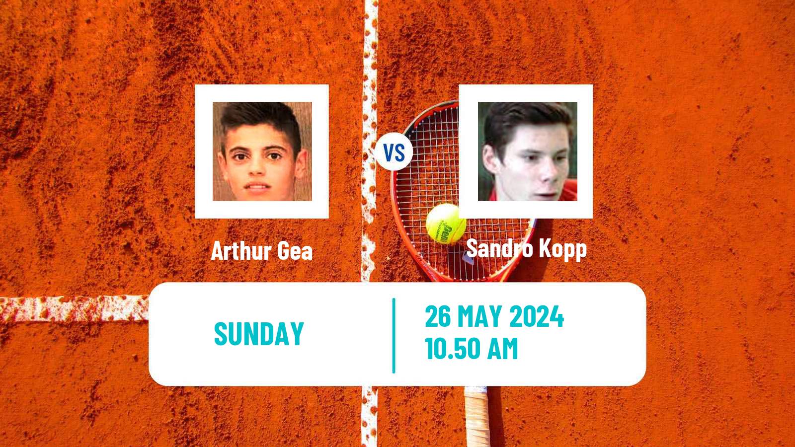 Tennis Vicenza Challenger Men Arthur Gea - Sandro Kopp