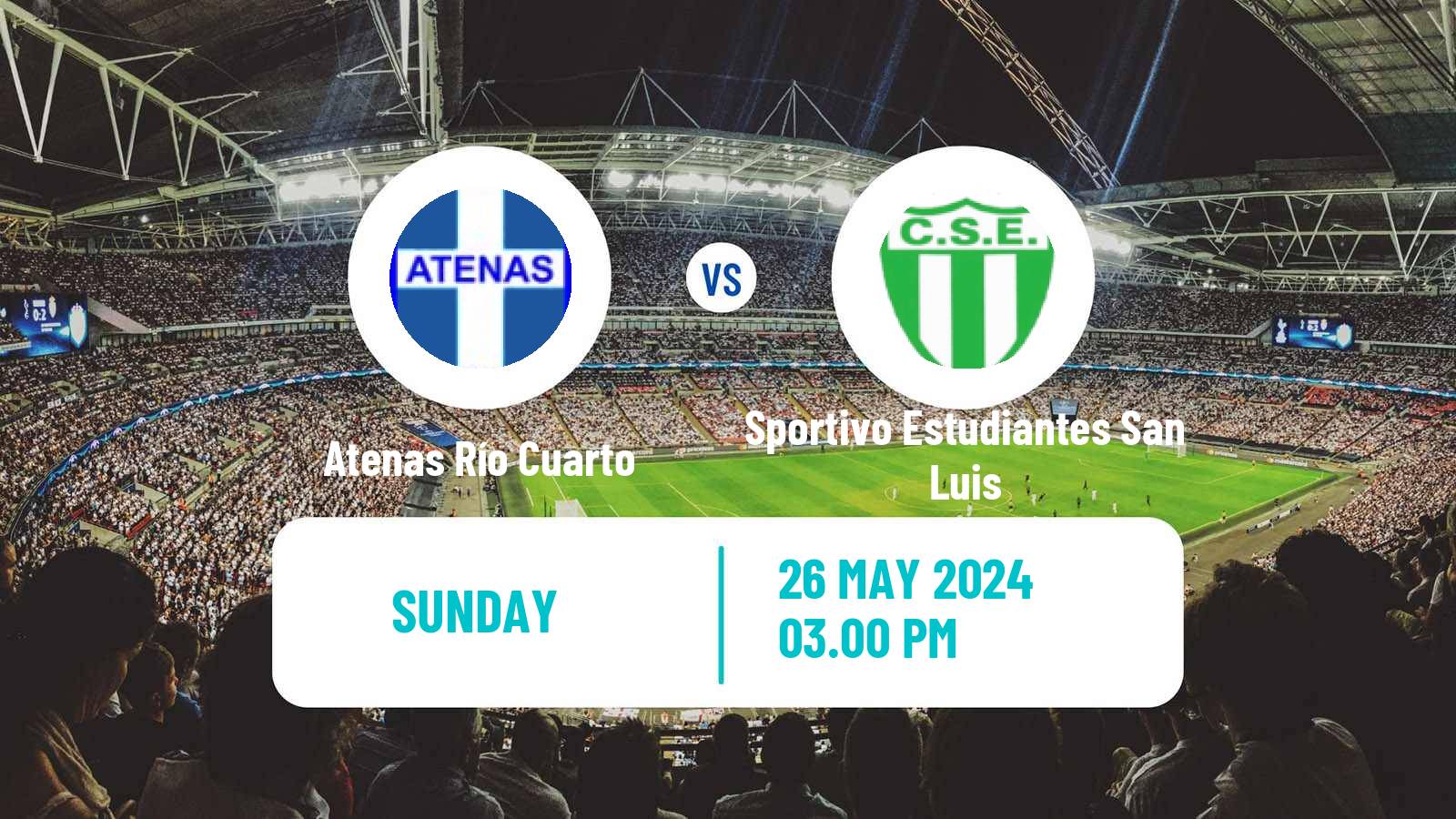Soccer Argentinian Torneo Federal Atenas Río Cuarto - Sportivo Estudiantes San Luis