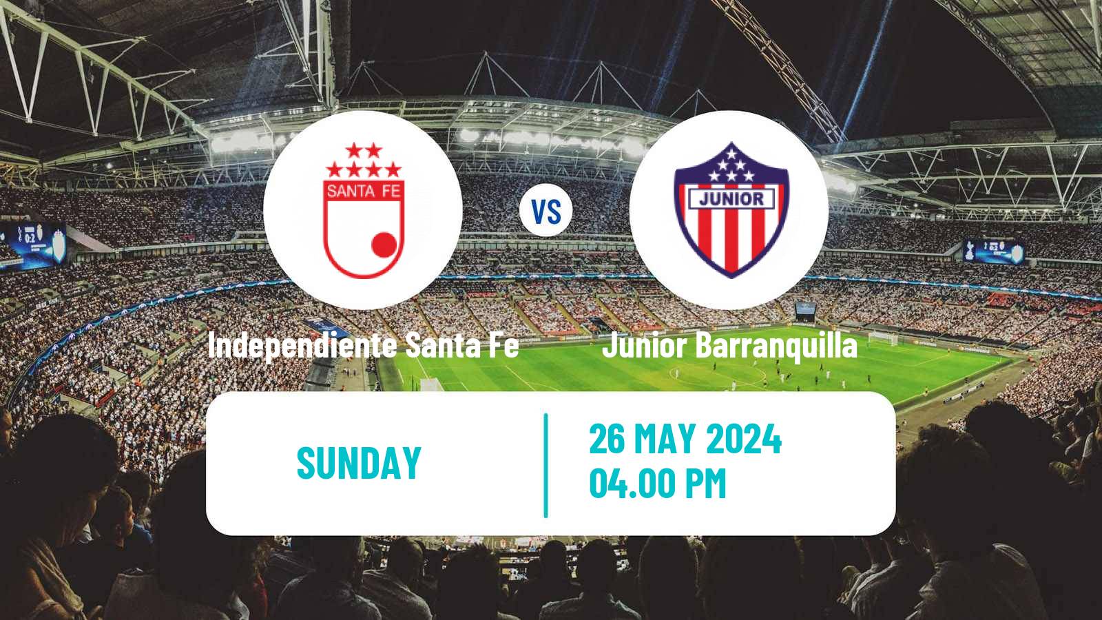 Soccer Colombian Liga Women Independiente Santa Fe - Junior Barranquilla