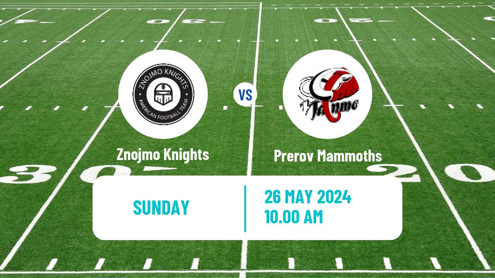 American football Czech CLAF Znojmo Knights - Prerov Mammoths