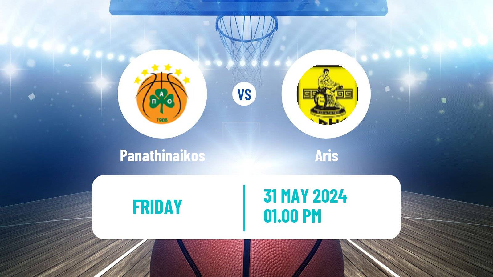 Basketball Greek Basket League A1 Panathinaikos - Aris
