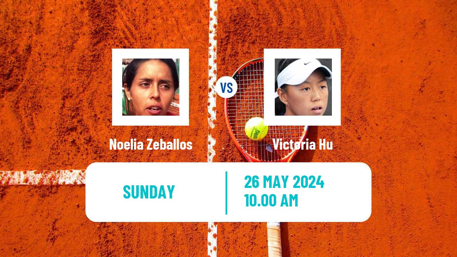 Tennis ITF W35 Santo Domingo 3 Women Noelia Zeballos - Victoria Hu