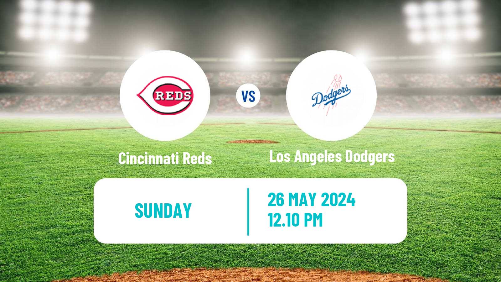 Baseball MLB Cincinnati Reds - Los Angeles Dodgers