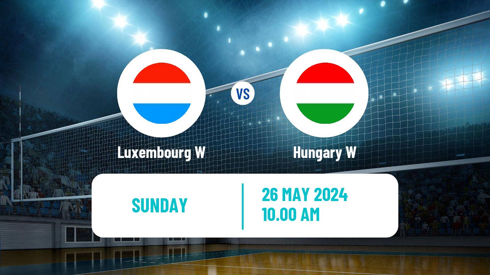 Volleyball Silver European League Volleyball Women Luxembourg W - Hungary W