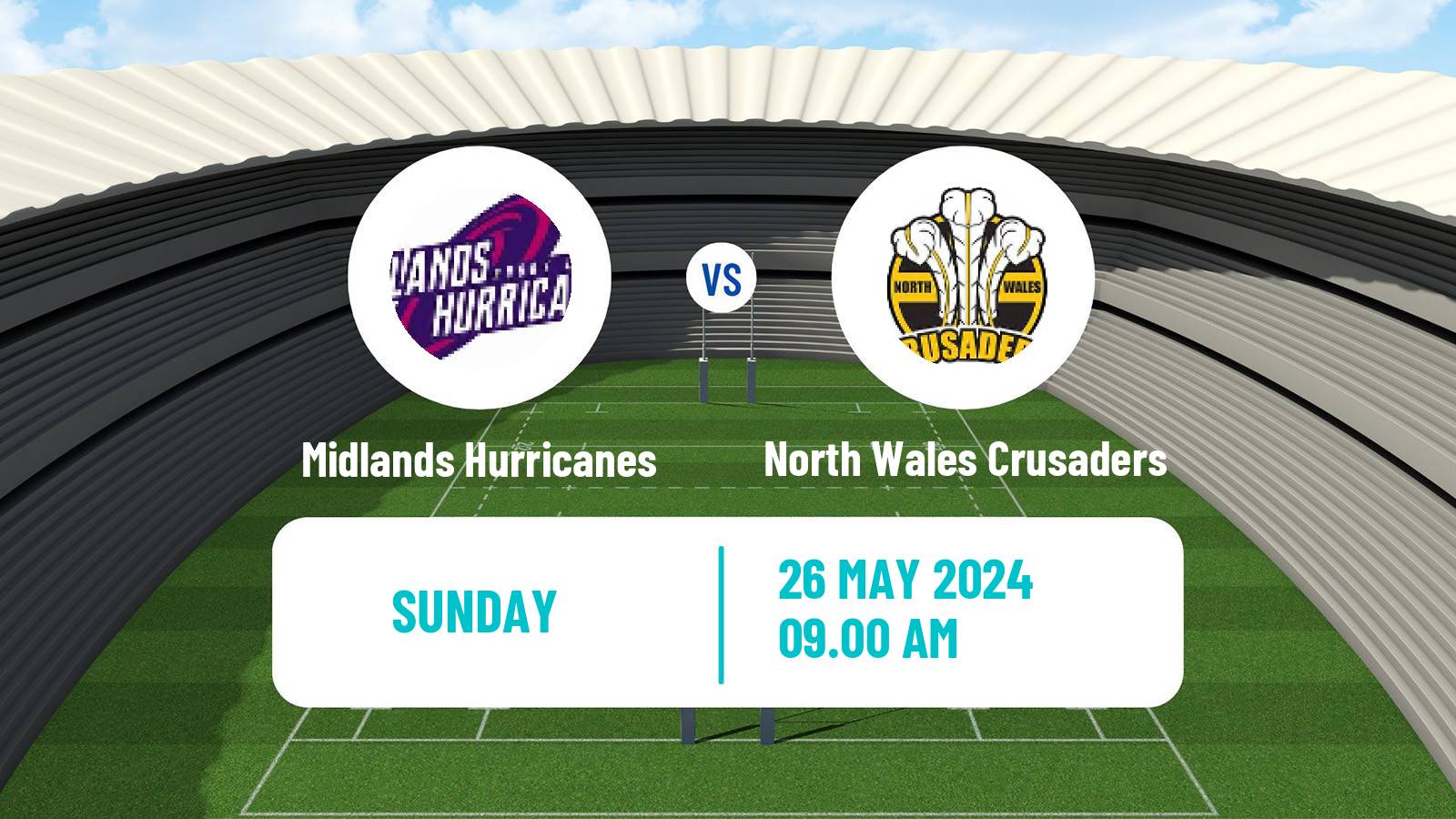 Rugby league English League 1 Rugby League Midlands Hurricanes - North Wales Crusaders