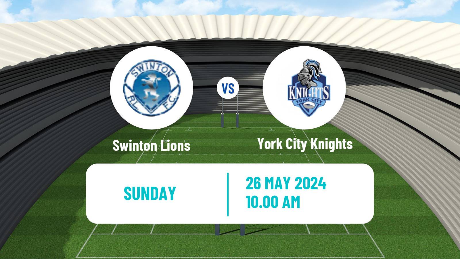 Rugby league English Championship Rugby League Swinton Lions - York City Knights