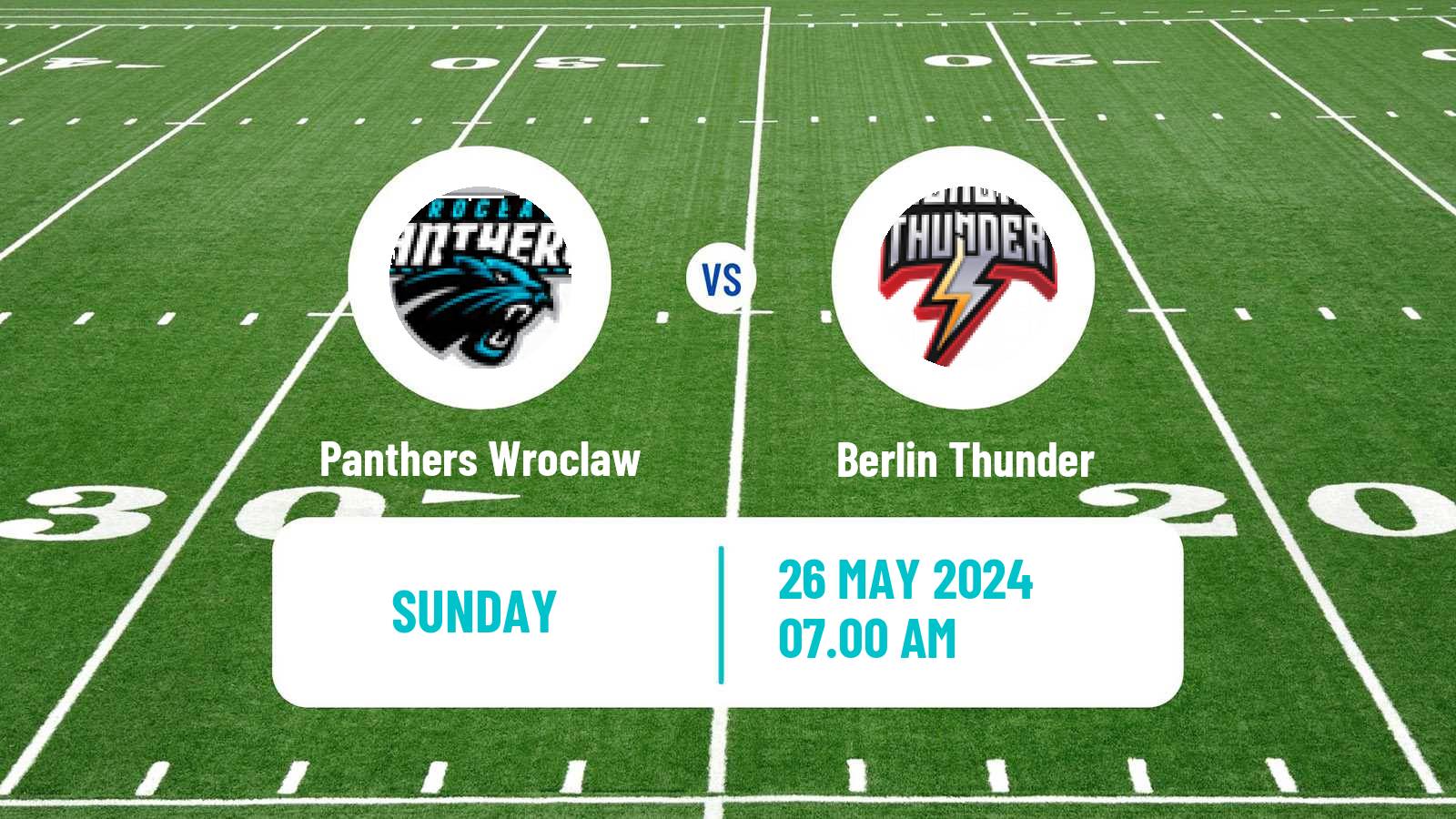 American football European League of American Football Panthers Wroclaw - Berlin Thunder