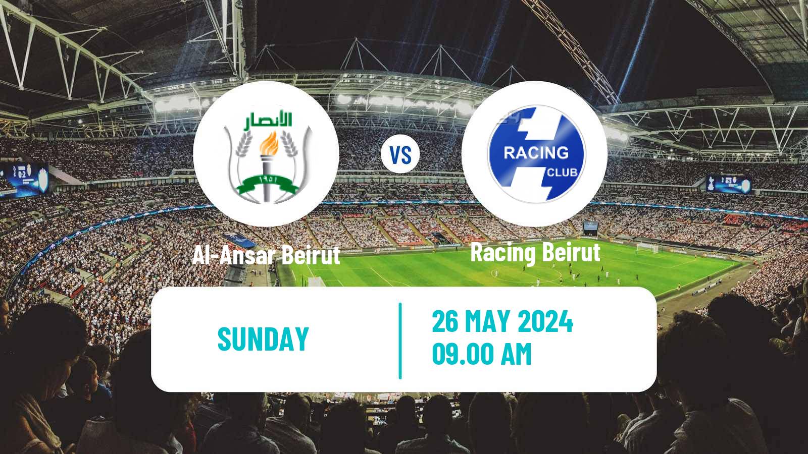 Soccer Lebanese Premier League Al-Ansar Beirut - Racing Beirut