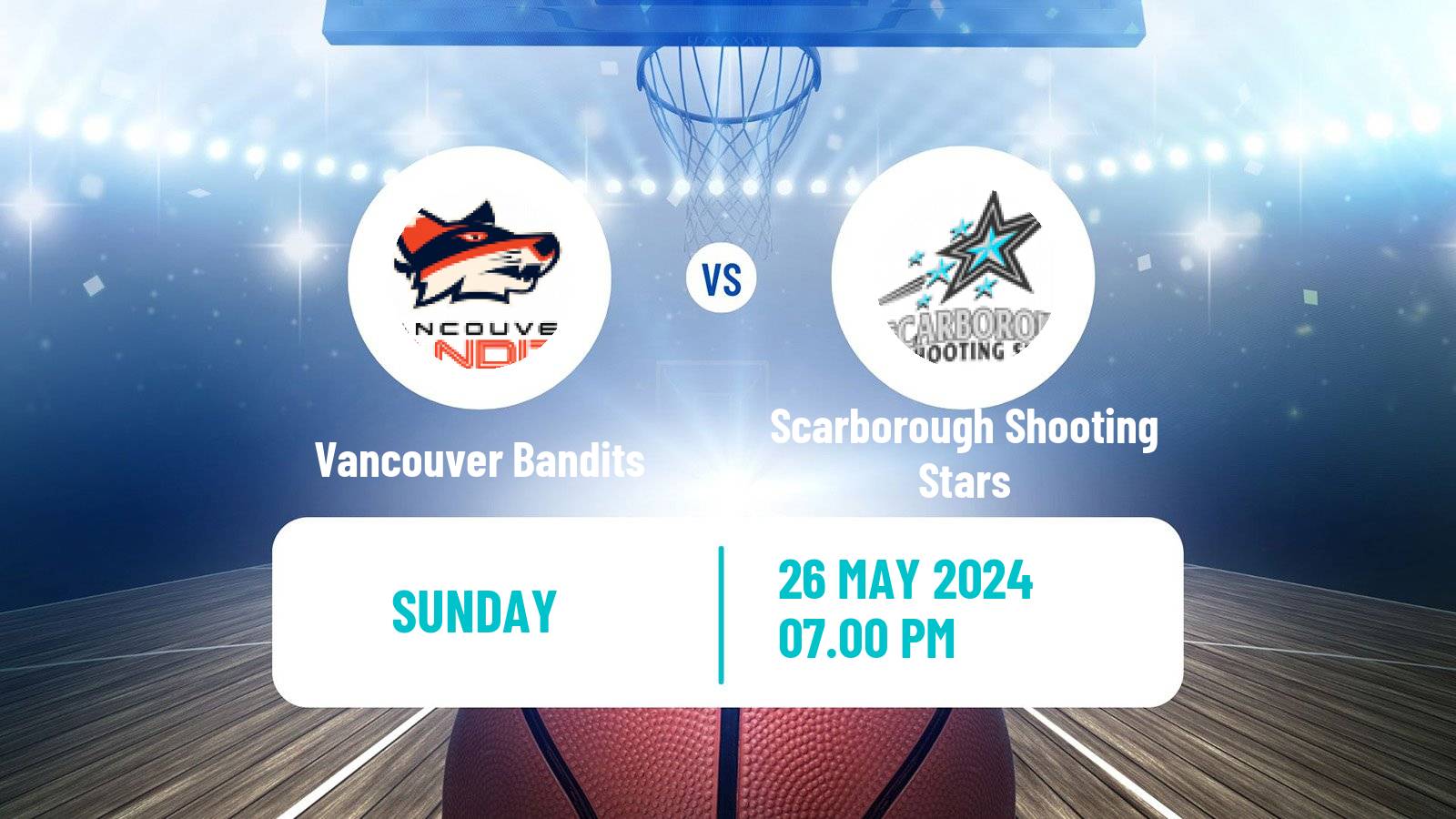 Basketball Canadian CEBL Vancouver Bandits - Scarborough Shooting Stars