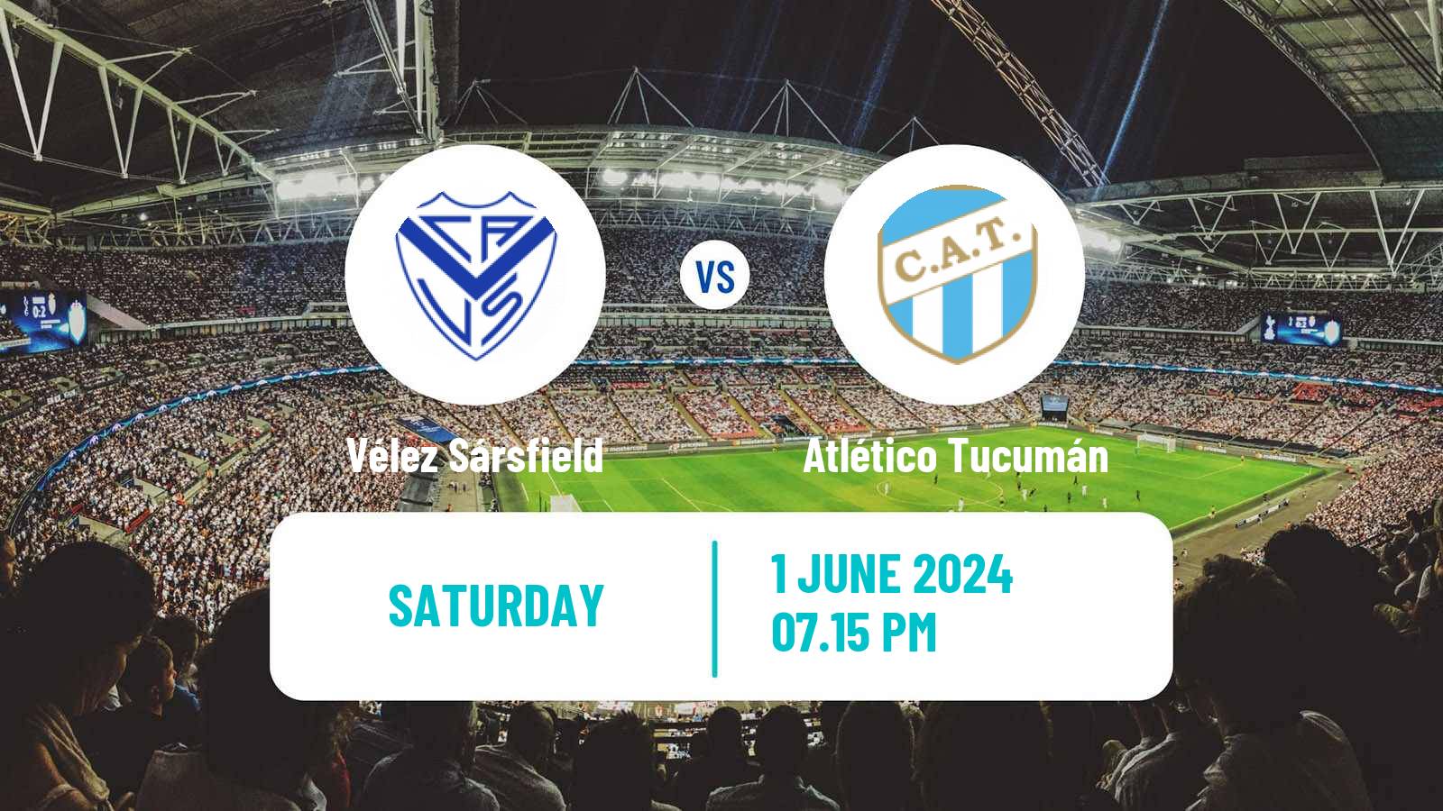 Soccer Argentinian Liga Profesional Vélez Sársfield - Atlético Tucumán