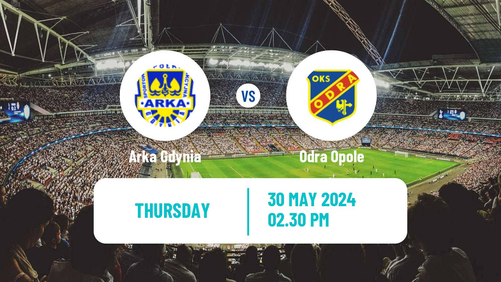 Soccer Polish Division 1 Arka Gdynia - Odra Opole
