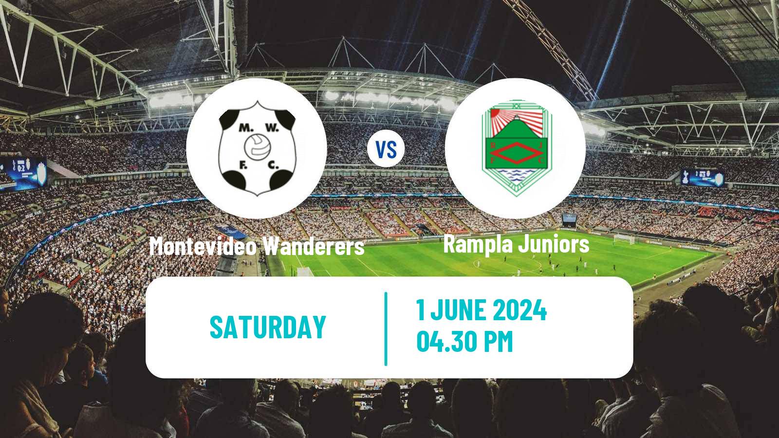 Soccer Uruguayan Primera Division Montevideo Wanderers - Rampla Juniors