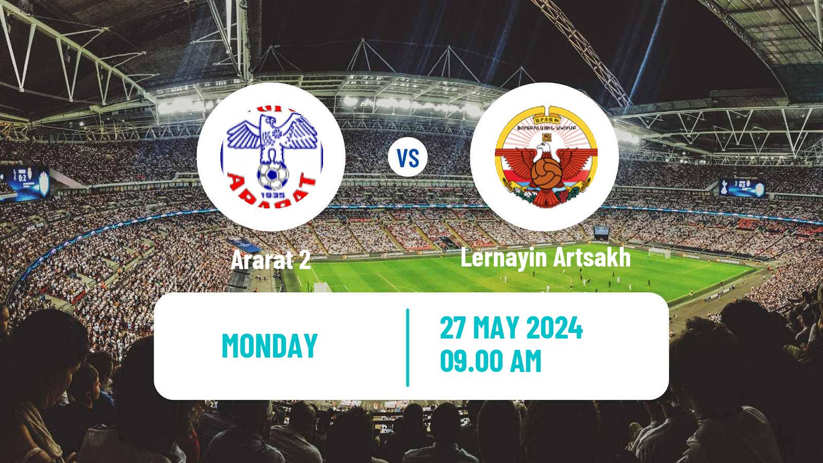 Soccer Armenian First League Ararat 2 - Lernayin Artsakh