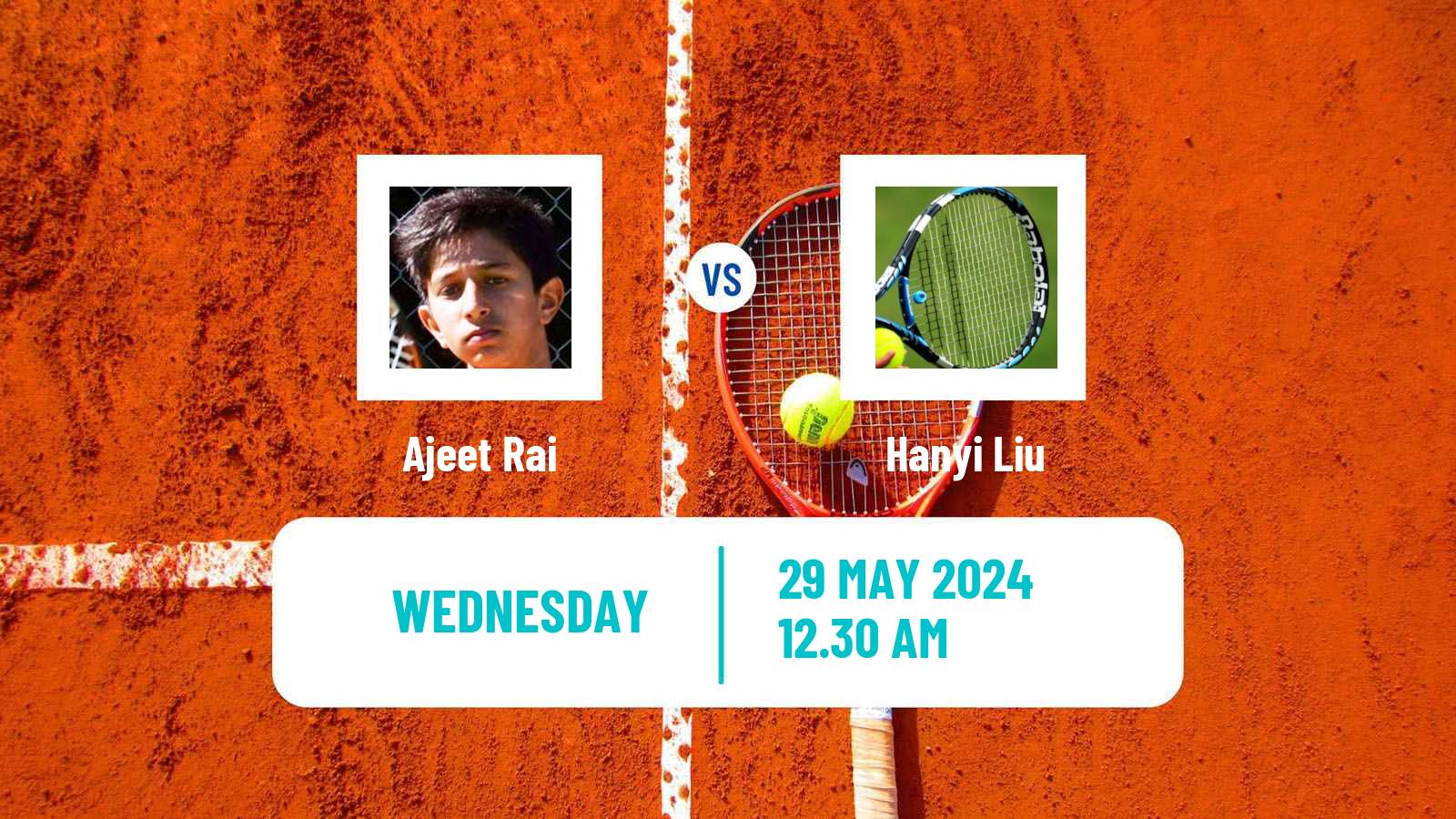 Tennis ITF M25 Baotou Men Ajeet Rai - Hanyi Liu