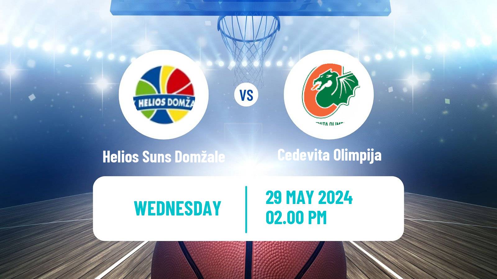 Basketball Slovenian Liga Basketball Helios Suns Domžale - Cedevita Olimpija