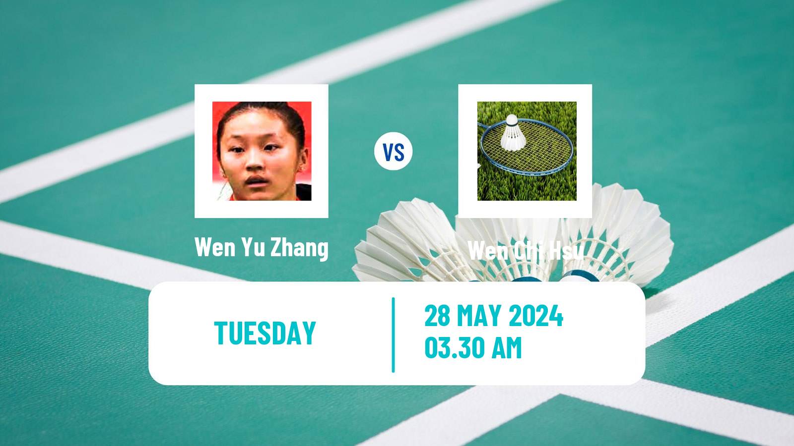 Badminton BWF World Tour Singapore Open Women Wen Yu Zhang - Wen Chi Hsu