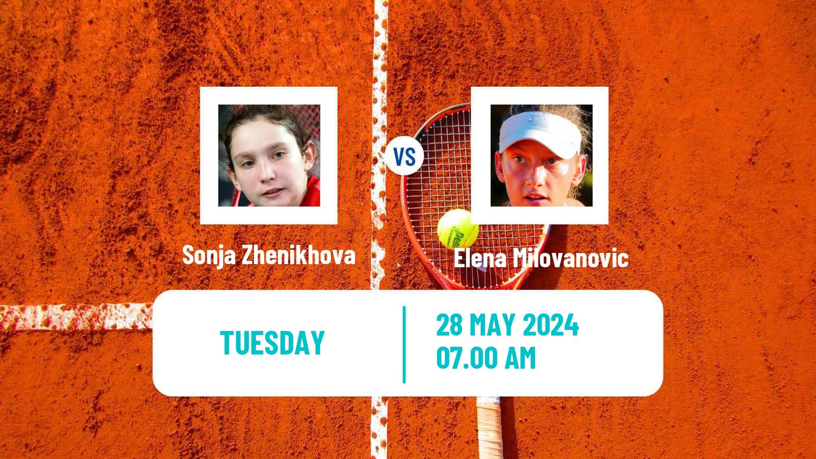 Tennis ITF W15 Kursumlijska Banja 6 Women 2024 Sonja Zhenikhova - Elena Milovanovic