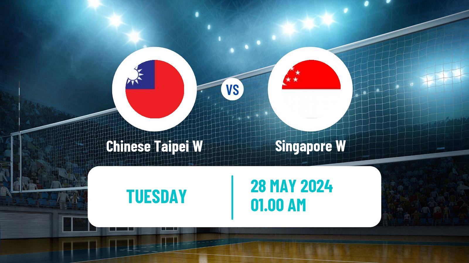 Volleyball AVC Challenge Cup Volleyball Women Chinese Taipei W - Singapore W