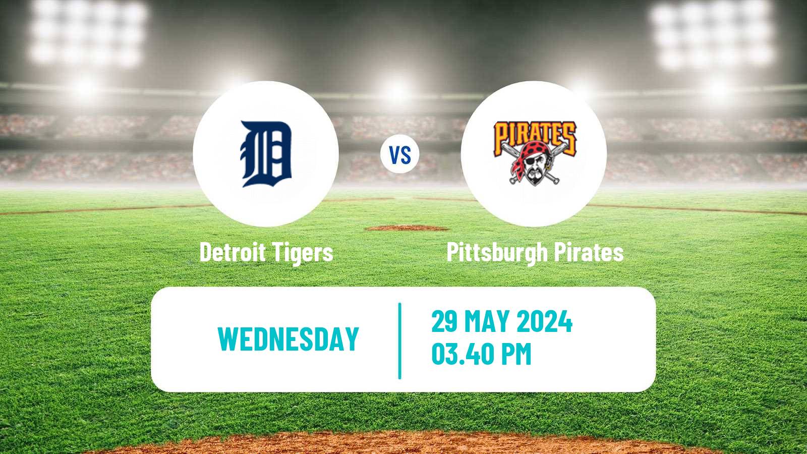 Baseball MLB Detroit Tigers - Pittsburgh Pirates