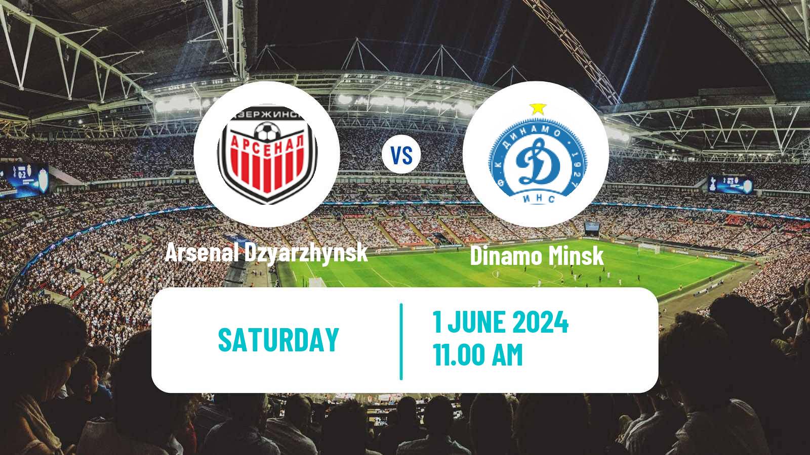 Soccer Belarusian Vysshaya Liga Arsenal Dzyarzhynsk - Dinamo Minsk