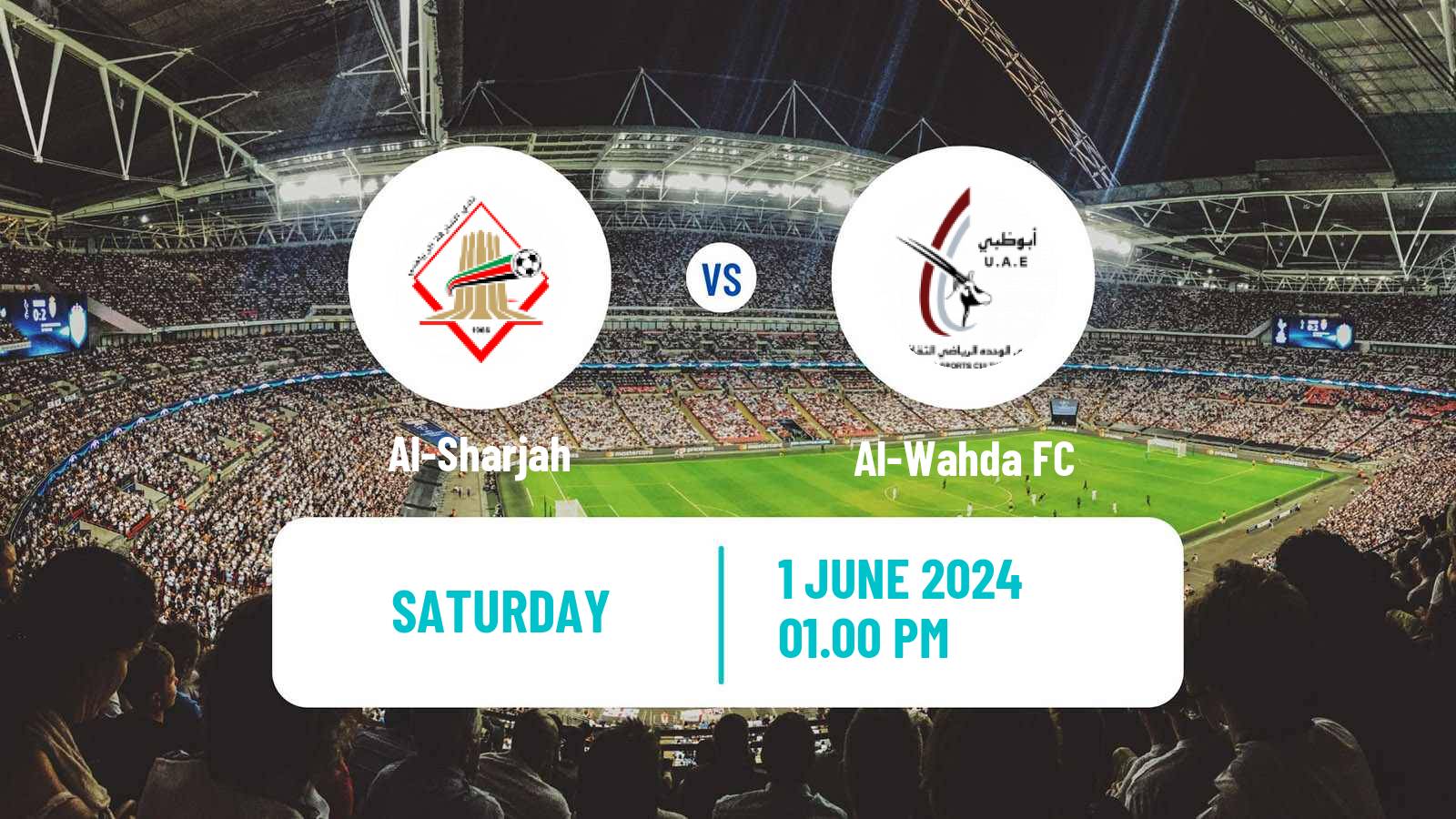 Soccer UAE Football League Al-Sharjah - Al-Wahda