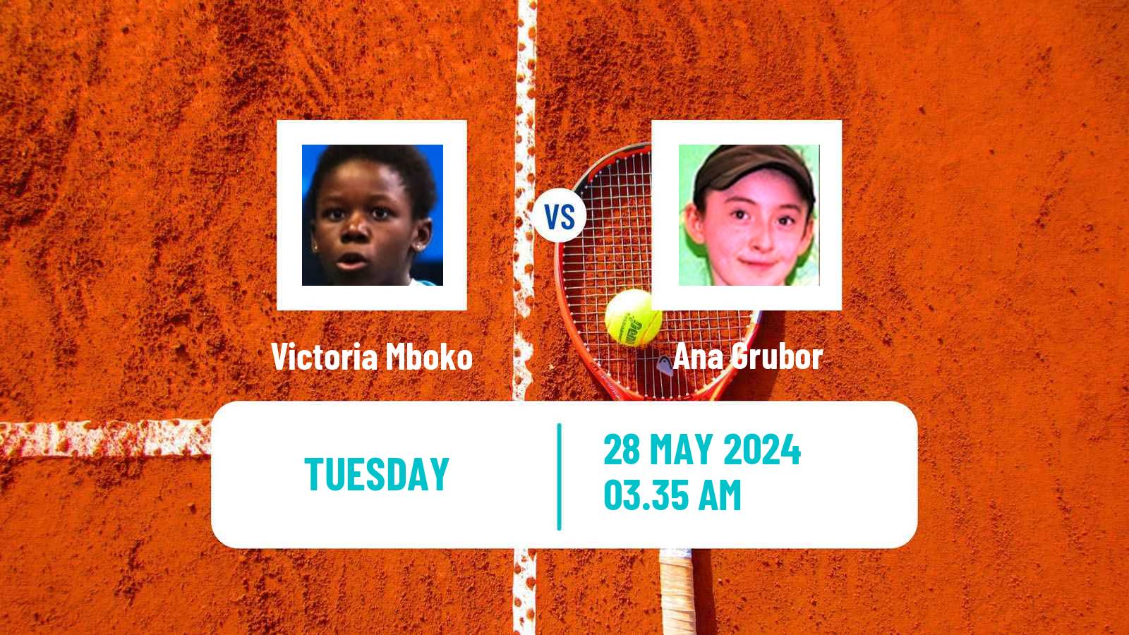 Tennis ITF W50 Otocec 2 Women Victoria Mboko - Ana Grubor