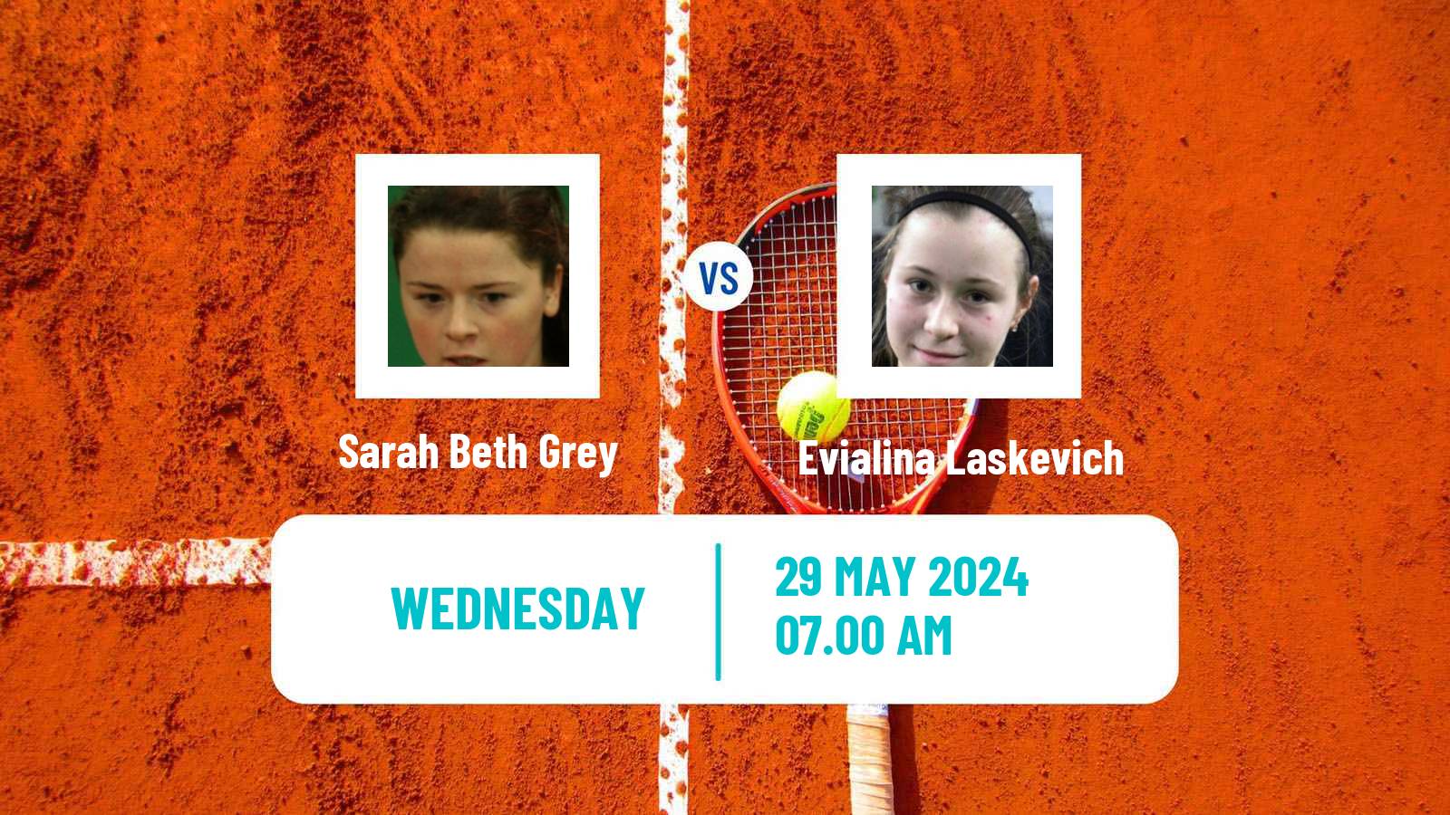 Tennis ITF W50 Montemor O Novo Women Sarah Beth Grey - Evialina Laskevich