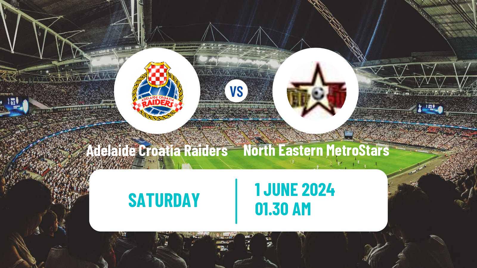 Soccer Australian NPL South Australian Adelaide Croatia Raiders - North Eastern MetroStars