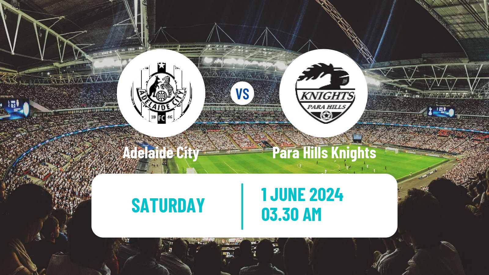 Soccer Australian NPL South Australian Adelaide City - Para Hills Knights