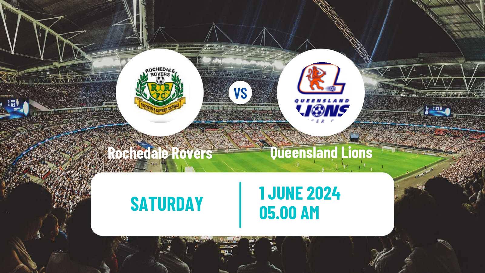 Soccer Australian NPL Queensland Rochedale Rovers - Queensland Lions