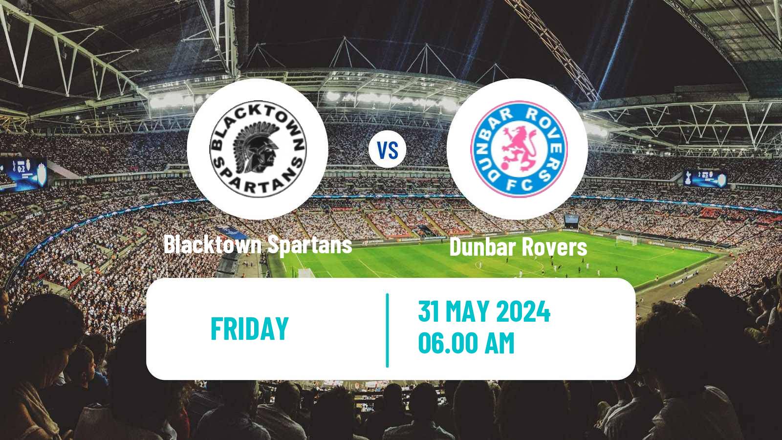 Soccer Australian NSW League One Blacktown Spartans - Dunbar Rovers