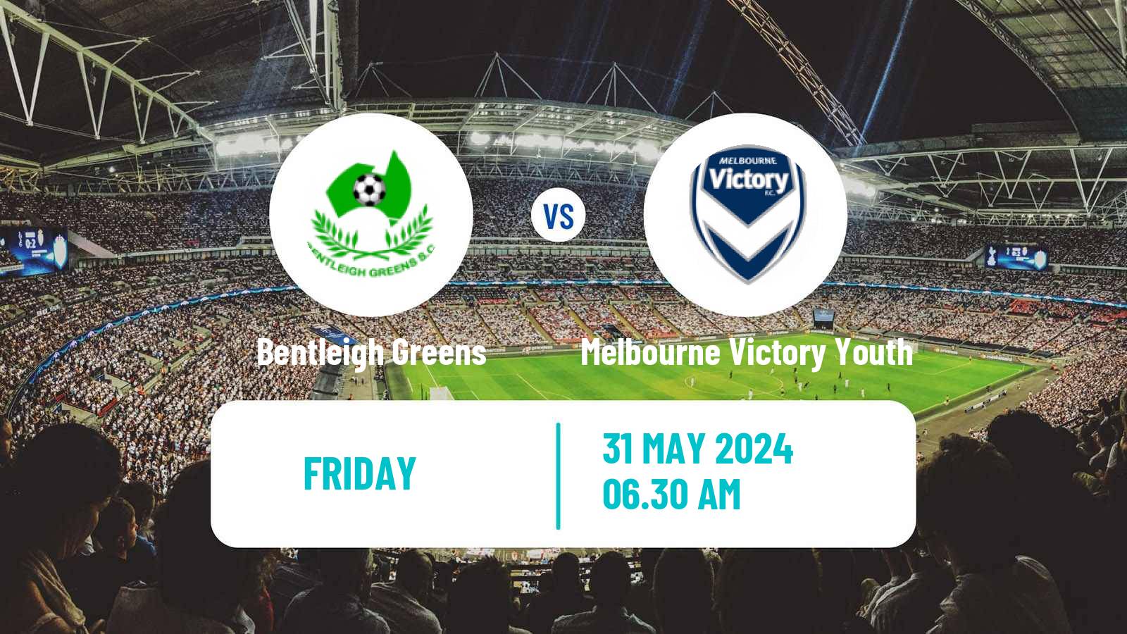 Soccer Australian Victoria Premier League Bentleigh Greens - Melbourne Victory Youth